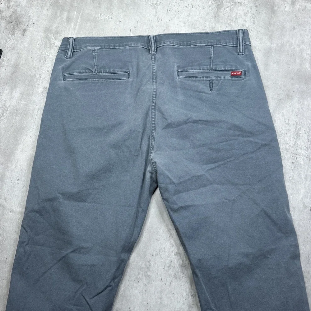 Levis XX Chino Pants Steel Blue Size 32x32 Standard Taper Stretch Cotton Blend